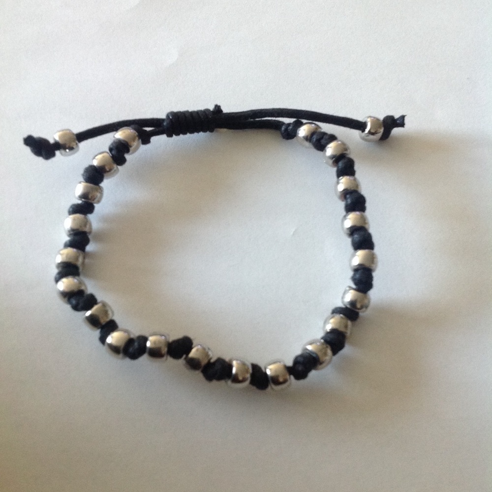 3/$15 New handmade adjustable MEN'S BRACELET black